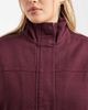 ASOS Curve ASOS DESIGN Curve denim funnel neck jacket in burgundy - part of a set-Red - 3