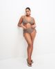 ASOS Curve ASOS DESIGN Curve Dori high apex underwire bikini top in sunset stripe-Orange - 2