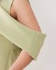 ASOS Curve ASOS DESIGN Curve dropped cut out shoulder midi dress in scuba-style fabric in sage green - 3