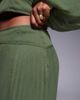 ASOS Curve ASOS DESIGN Curve dropped waist pleat detail maxi skirt in olive - part of a set-Green - 4