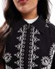ASOS Curve ASOS DESIGN Curve embroidered top collar jacket in black - 2