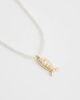 ASOS Curve ASOS DESIGN Curve faux-pearl bead necklace with fish pendant in gold tone-Multi - 2