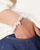 ASOS Curve ASOS DESIGN Curve faux pearl bracelet with t-bar detail in gold tone - 1