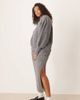 ASOS Curve ASOS DESIGN Curve fluffy maxi skirt in charcoal - part of a set-Gray - 1