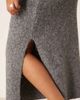 ASOS Curve ASOS DESIGN Curve fluffy maxi skirt in charcoal - part of a set-Gray - 4