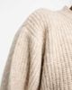 ASOS Curve ASOS DESIGN Curve fluffy rib sweater with crew neck in oatmeal-Neutral - 3