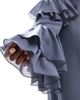 ASOS Curve ASOS DESIGN Curve frill sleeve voile mini dress in in slate blue - 3