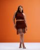 ASOS Curve ASOS DESIGN Curve fringed halterneck top in rust - part of a set-Red - 2