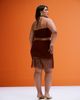 ASOS Curve ASOS DESIGN Curve fringed hem mini skirt in rust - part of a set-Red - 2