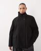 ASOS Curve ASOS DESIGN Curve funnel neck formal harrington jacket in black - 1