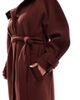 ASOS Curve ASOS DESIGN Curve funnel neck longline formal trench coat in rust-Brown - 4