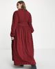 ASOS Curve ASOS DESIGN Curve gathered waist maxi dress in seersucker in burnt rust-Brown - 2