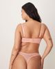 ASOS Curve ASOS DESIGN Curve Giselle premium sparkle embroidery thong in coral-pink - 2