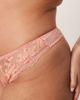 ASOS Curve ASOS DESIGN Curve Giselle premium sparkle embroidery thong in coral-pink - 3