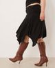 ASOS Curve ASOS DESIGN Curve hanky hem skirt in black - part of a set - 2