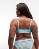 ASOS Curve ASOS DESIGN Curve Hazel all over lace underwire bra with lace trim in aqua blue - 3