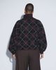 ASOS Curve ASOS DESIGN Curve high neck argyle sweater in burgundy and chocolate-Multi - 4