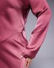 ASOS Curve ASOS DESIGN Curve high neck seam detail satin maxi dress in dusky rose-pink - 4