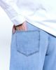 ASOS Curve ASOS DESIGN Curve high waist barrel leg jeans in light wash-Blue - 4