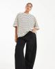 ASOS Curve ASOS DESIGN Curve high waisted barrel leg jeans in black - 1