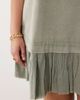 ASOS Curve ASOS DESIGN Curve hybrid t-shirt mini dress in washed olive-Multi - 3