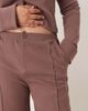ASOS Curve ASOS DESIGN Curve interlock cuffed hem sweatpants in brown - 2