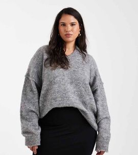 ASOS Curve ASOS DESIGN Curve jersey mini skirt in black