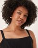 ASOS Curve ASOS DESIGN Curve jumpsuit with peplum waist in black - 4