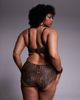 ASOS Curve ASOS DESIGN Curve Kitty high waisted bikini shorts in leopard-Brown - 2