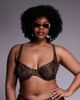 ASOS Curve ASOS DESIGN Curve Kitty underwired bikini top in leopard-Brown - 1