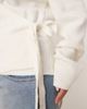 ASOS Curve ASOS DESIGN Curve knit wrap cardigan in cream-White - 3