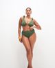 ASOS Curve ASOS DESIGN Curve Kyle high leg high waist bikini bottom in olive-Green - 1