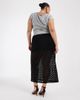 ASOS Curve ASOS DESIGN Curve lace column midaxi skirt in black - 3