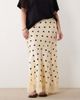 ASOS Curve ASOS DESIGN Curve lace hem fishtail maxi skirt in polka-dot print-Multi - 4