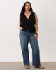 ASOS Curve ASOS DESIGN Curve lace trim vest in black - 2