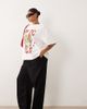 ASOS Curve ASOS DESIGN Curve linen look pull on pants in black - 1