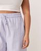 ASOS Curve ASOS DESIGN Curve linen look pull on pants in blue - 3