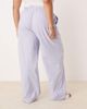 ASOS Curve ASOS DESIGN Curve linen look pull on pants in blue - 4