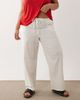 ASOS Curve ASOS DESIGN Curve linen look pull on pants in off white - 2