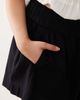 ASOS Curve ASOS DESIGN Curve linen look pull on shorts in black - 3