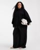 ASOS Curve ASOS DESIGN Curve linen look shirt in black - 2