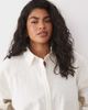 ASOS Curve ASOS DESIGN Curve linen look shirt in off white - 3