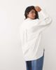 ASOS Curve ASOS DESIGN Curve linen look shirt in off white - 4