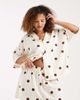 ASOS Curve ASOS DESIGN Curve linen mix shorts in polka dot - part of a set-Multi - 1