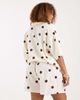 ASOS Curve ASOS DESIGN Curve linen mix shorts in polka dot - part of a set-Multi - 4