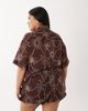 ASOS Curve ASOS DESIGN Curve Logan beach resort shirt in tropical stencil print-Multi - 4