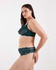 ASOS Curve ASOS DESIGN Curve Lola lace classic thong in emerald green - 3