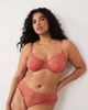 ASOS Curve ASOS DESIGN Curve Lola lace thong in terracotta-Brown - 1