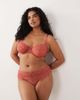 ASOS Curve ASOS DESIGN Curve Lola lace underwire bra in terracotta-Brown - 2