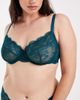 ASOS Curve ASOS DESIGN Curve Lola lace underwired bra in emerald green - 2